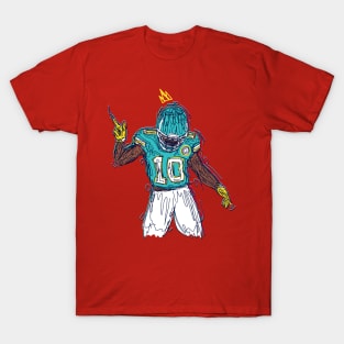 Tyreek Hill , cheetah 10 -Red T-Shirt